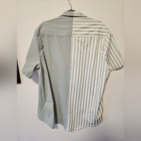 Misslook 90s Look Cotton Button Down Striped Oversized Women's Size 2XL - Picture 3 of 8